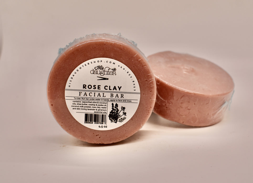 Rose Clay Facial Bar Soap