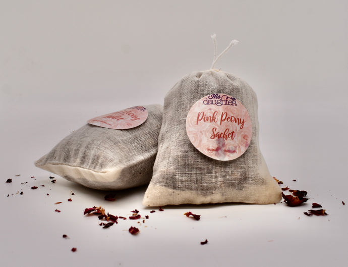 Pink Peony Sachet